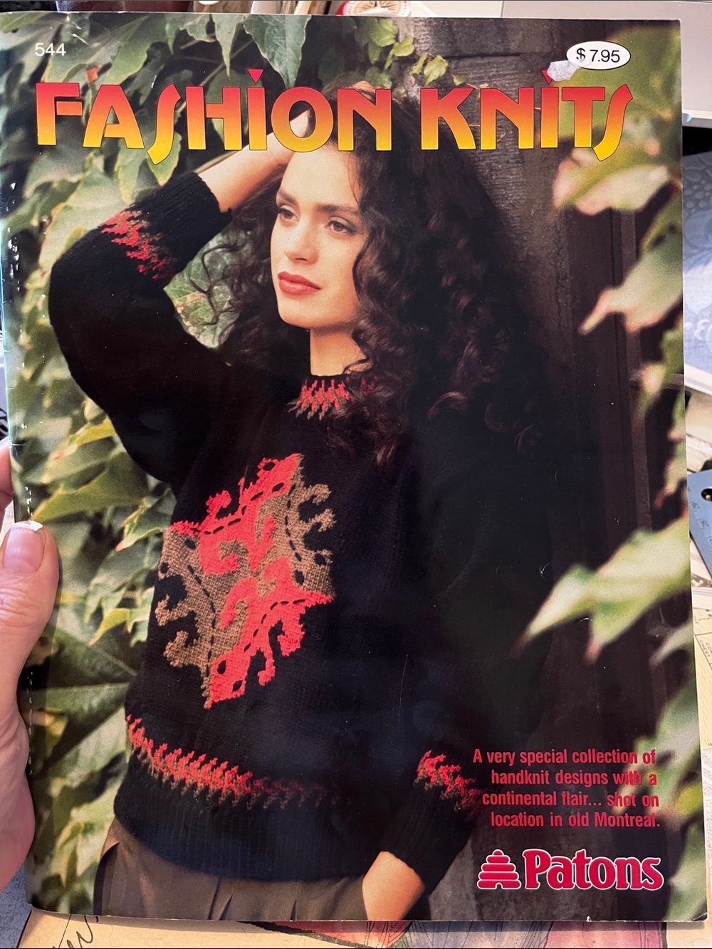 Patons Fashion Knits Issue 544 Sweaters 1990